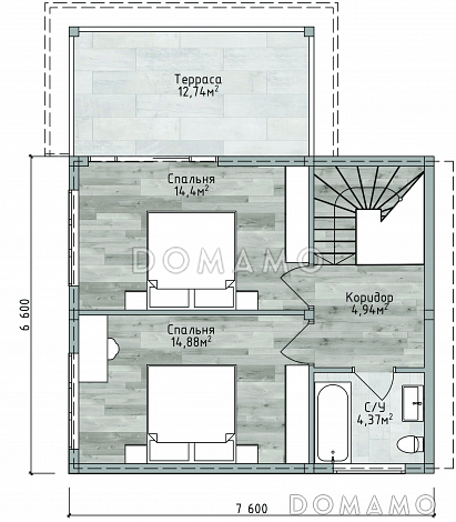 ДД-113 / План 2 этажа