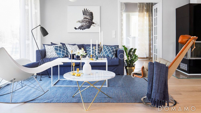 Проект одноэтажного каркасного дома с небольшой кухонной зоной