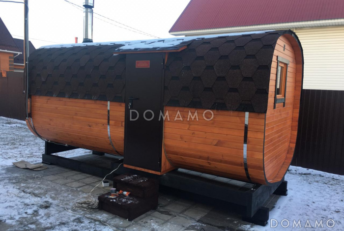 Баня бочка Квадро Мега-2-СВ