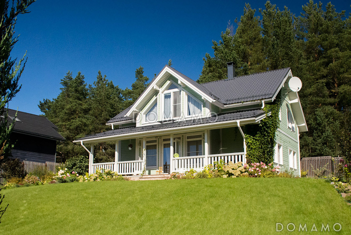 Проект дома с мансардой из кирпича