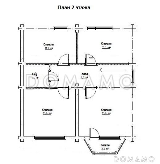 Ладога / План мансардного этажа