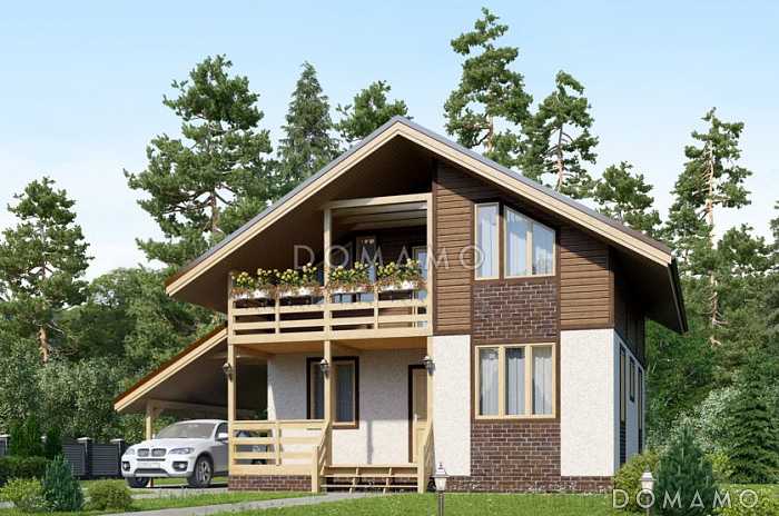 Проект каркасного дома с спальней на первом этаже