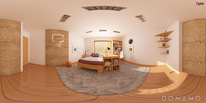 Проект одноэтажного каркасного дома с зоной барбекю на террасе 