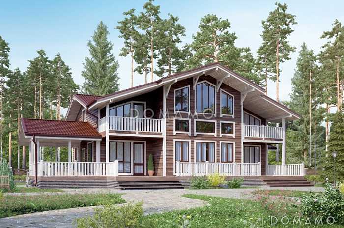 Проект каркасного дома с кабинетом на первом этаже