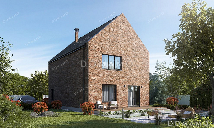 Проект двухэтажного дома с террасой