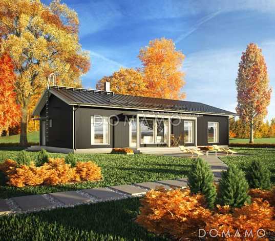 Проект каркасного дома с отдельным входом в маленькую котельную