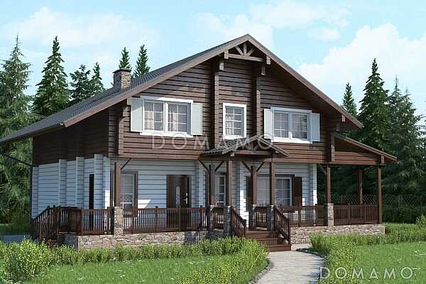 Проект дома с большой детской на мансардном этаже