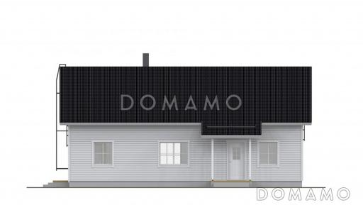 Проект каркасного экономичного дома / Фасад 1