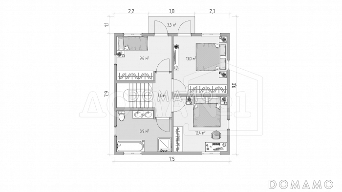 Торонто / План 2 этажа