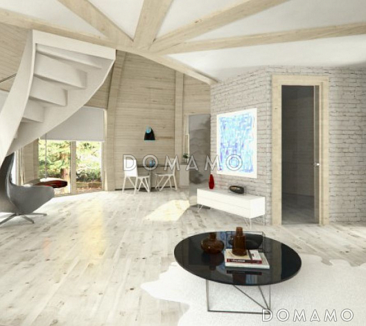 Проект круглого в плане дома