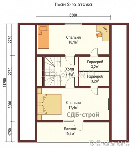 ДБР15 / План 2 этажа