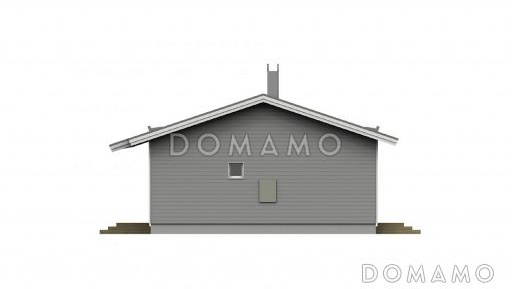 Проект каркасного дома с просторной прихожей / Фасад 4