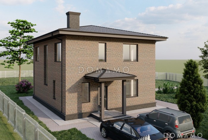 Проект двухэтажного каркасного дома со вторым светом и детской на втором этаже