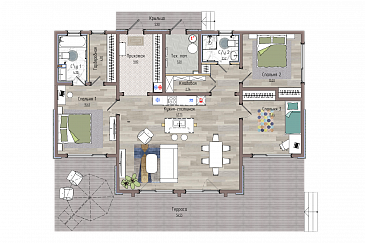 NordHeim 181 / План 1 этажа