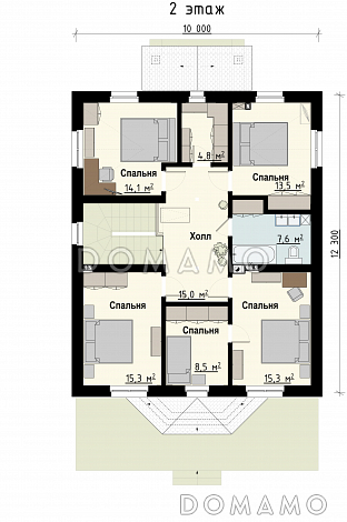 Октябрь / План 2 этажа