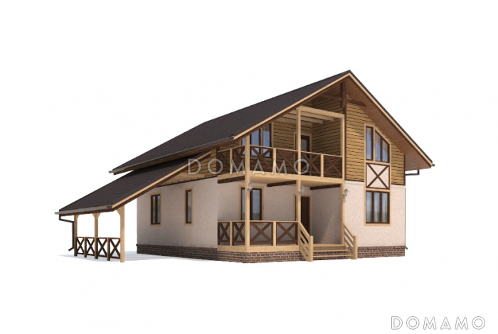 Проект двухэтажного дома с удобной планировкой