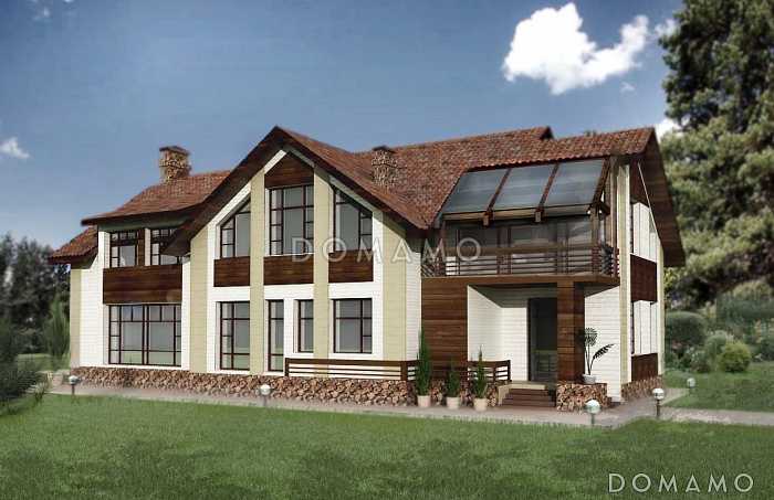 Проект роскошного дома с бассейном