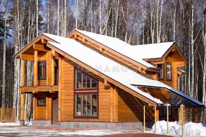 Проект дома из клееного бруса с изолированной кухней-столовой