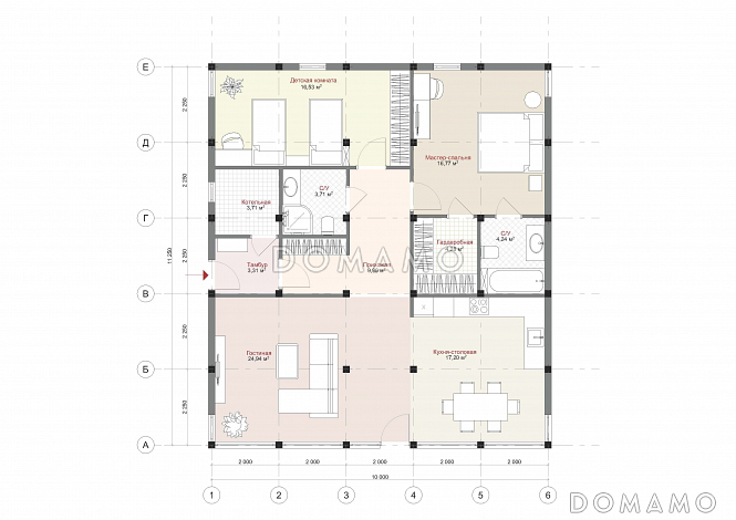 ART 1 STANDART / План 1 этажа